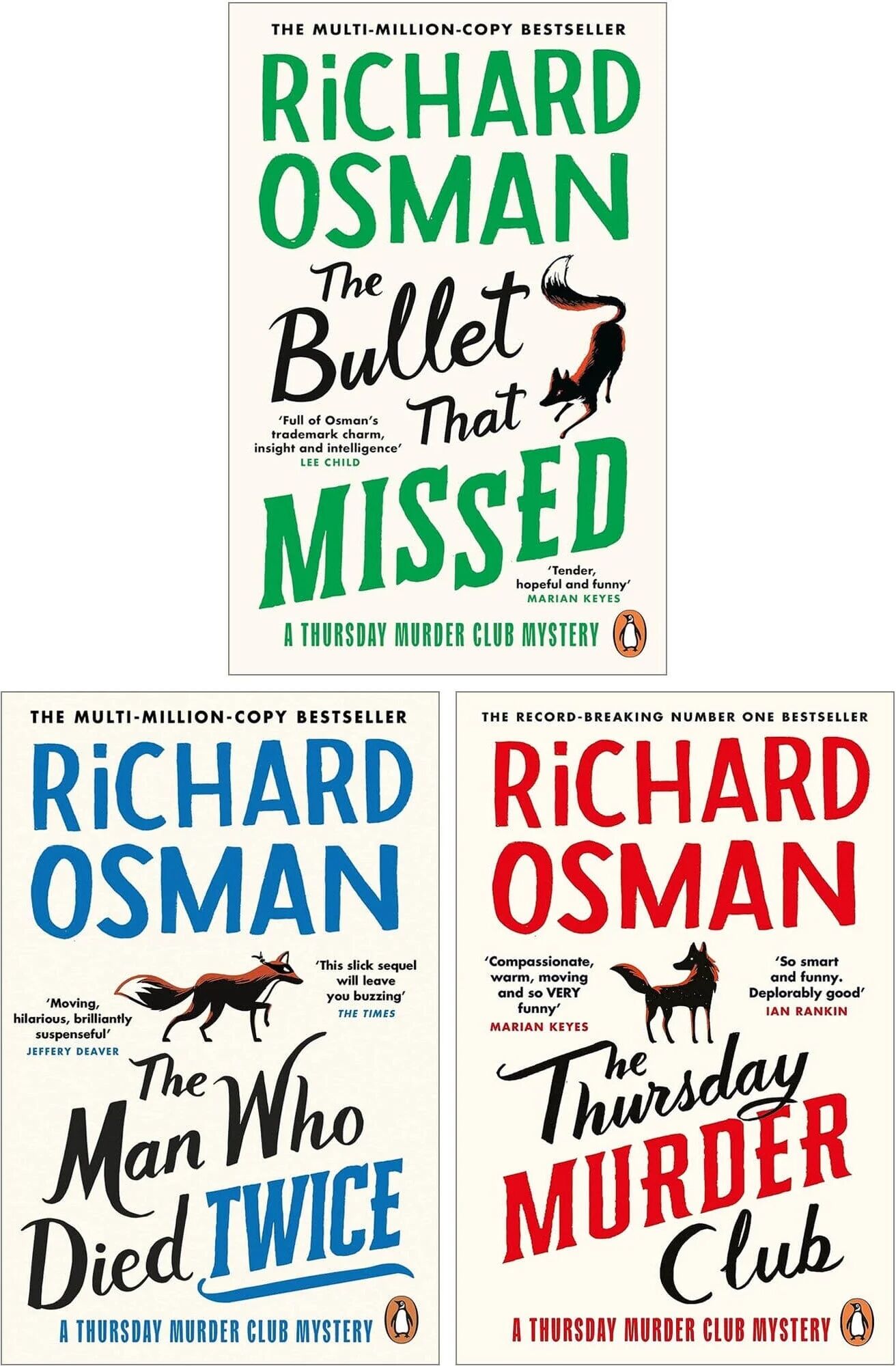 Thursday Murder Club by Richard Osman 3 Books Collection Set - Fiction - Paperback Penguin