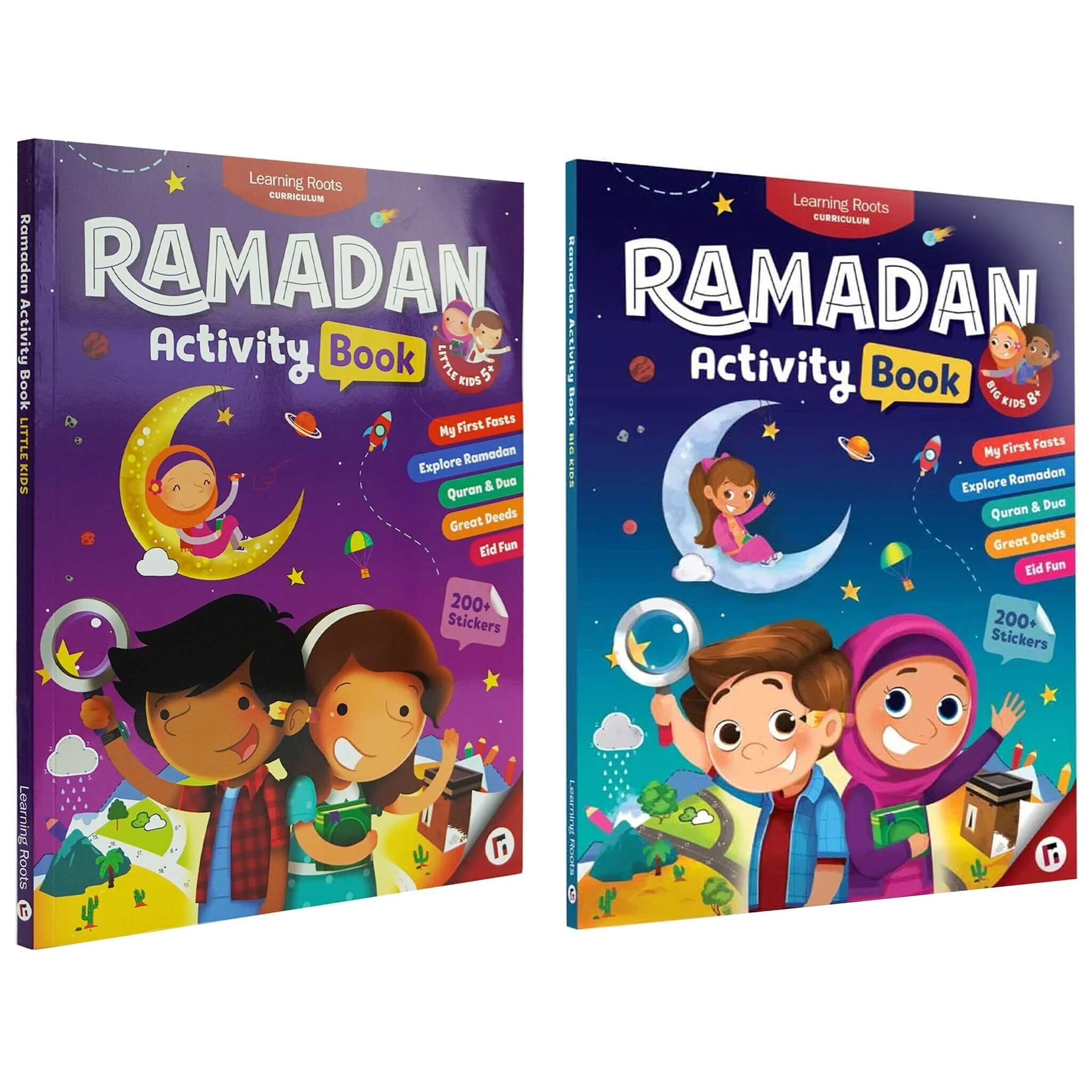 Ramadan Activity Book for Little Kids & Big Kids by Zaheer Khatri 2 Books Collection Set - Ages 5-10 - Paperback Learning Roots