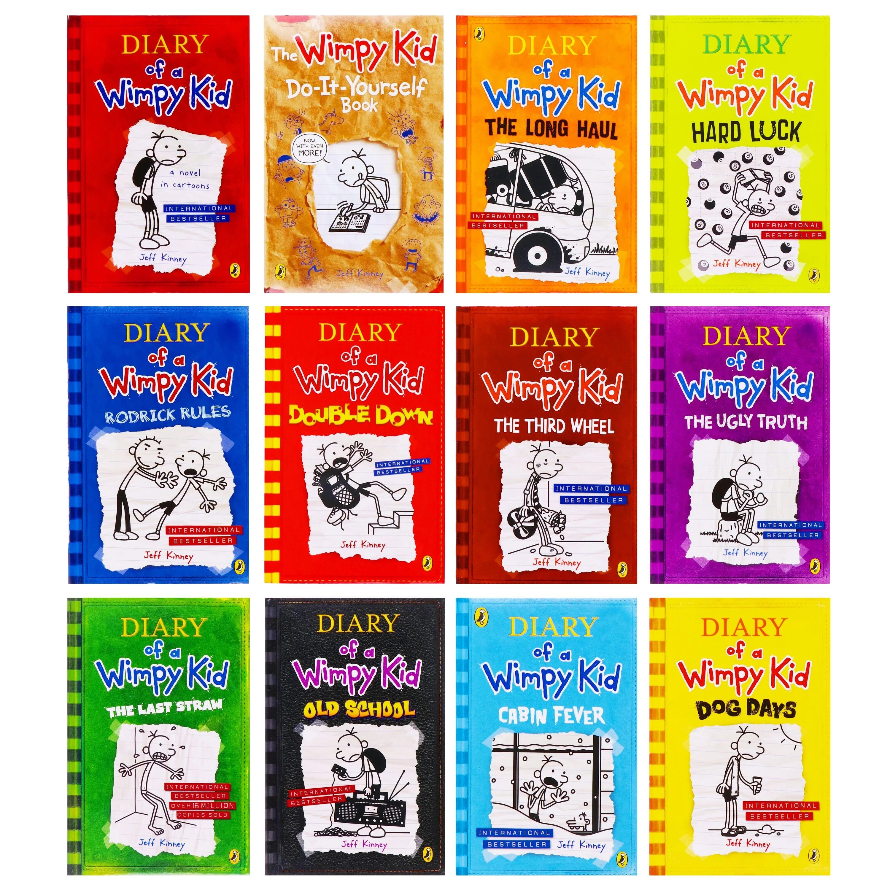 Diary of a Wimpy Kid by Jeff Kinney 12 Books Collection Box Set - Ages 7-12 - Paperback Penguin