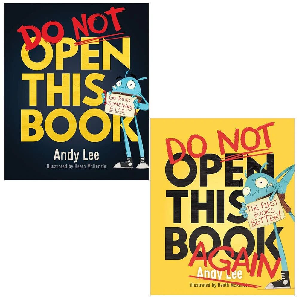 Do Not Open This Book & Do Not Open This Book Again By Andy Lee - Ages 4-7 - Paperback Studio Press