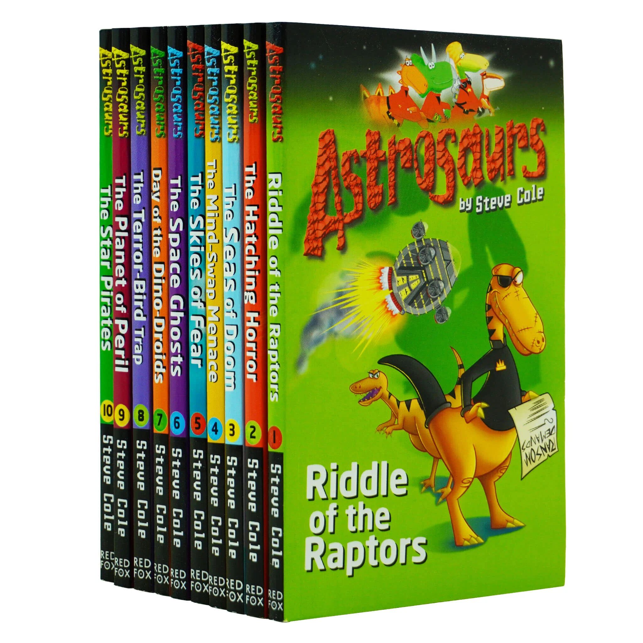 Astrosaurs Series Collection 10 Books Set By Steve Cole - Ages 7+ - Paperback Red Fox