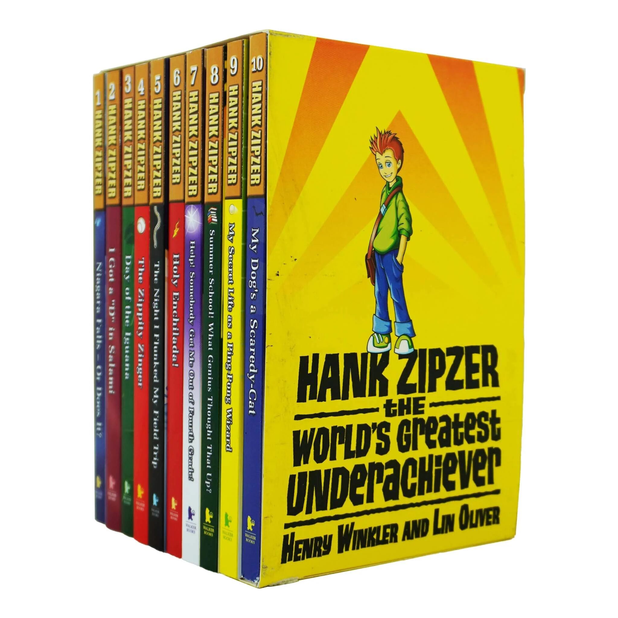 Hank Zipzer 10 Books Box Set Collection by Henry Winkler and Lin Oliver - Ages 7-9 - Paperback Walker Books Ltd