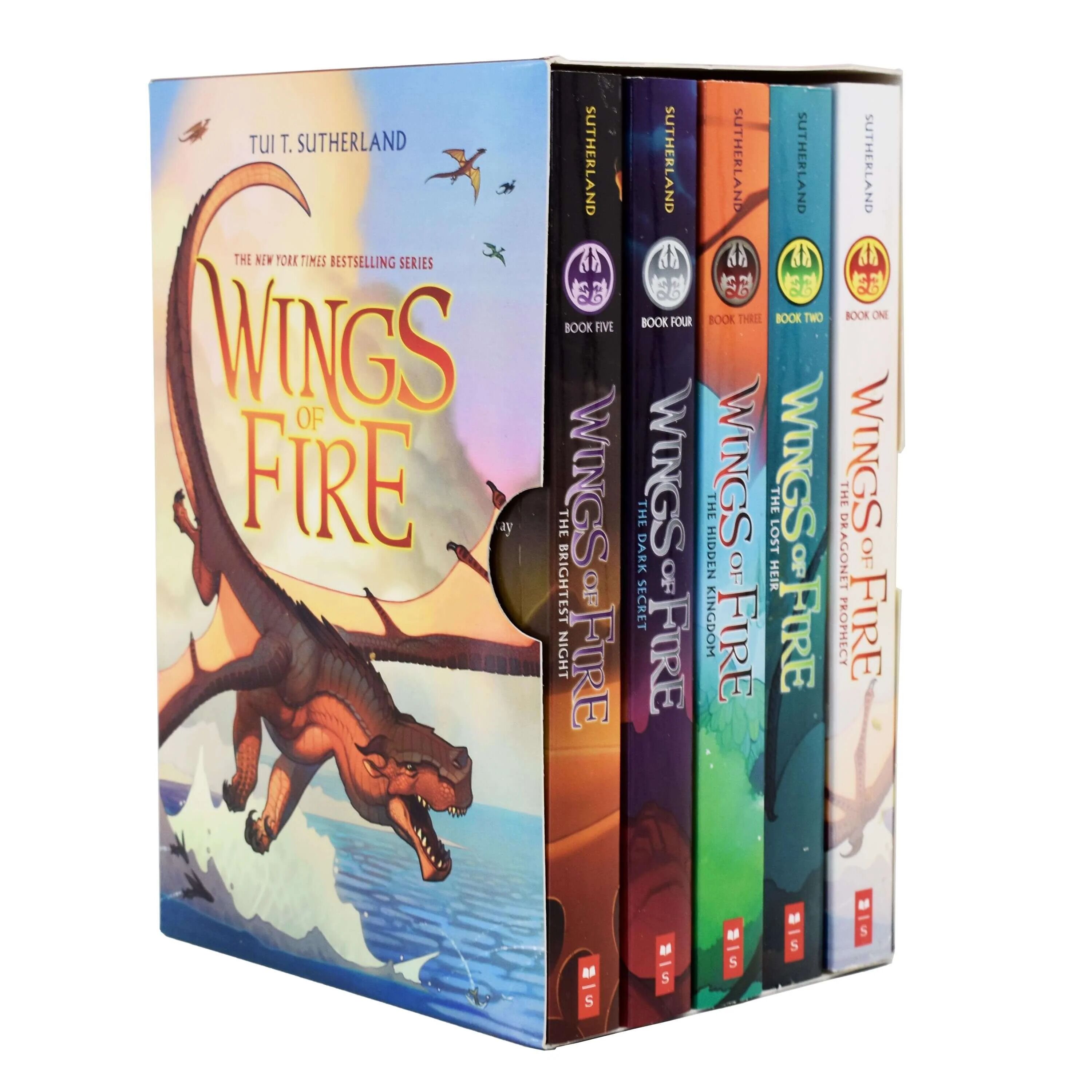 Wings of Fire 5 Books Boxset By Tui T Sutherland - Ages 9-14 - Paperback Scholastic