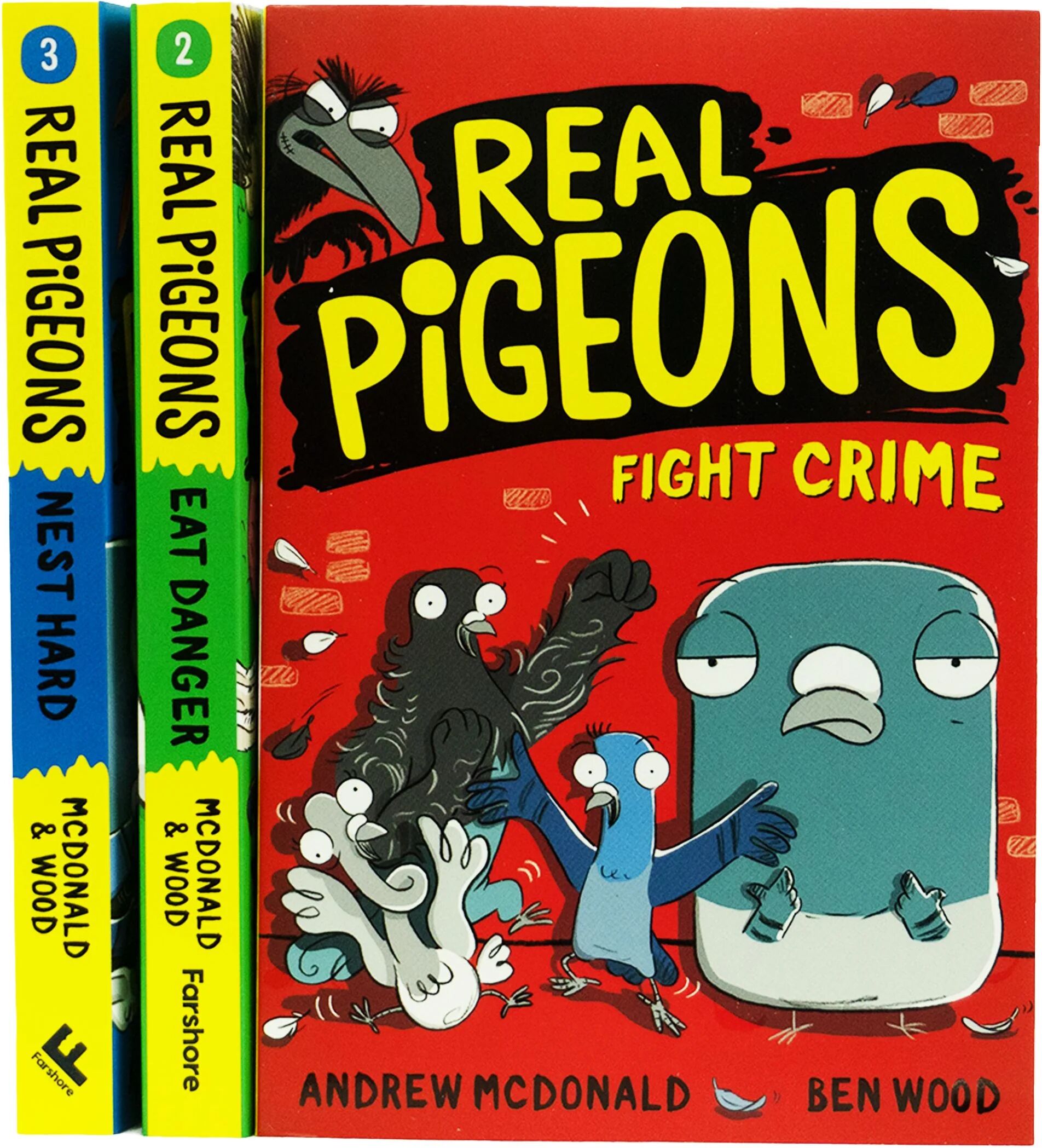 Real Pigeons Series Children Collection 3 Books Set By Andrew McDonald - Ages 6-10 - Paperback Egmont Publishing