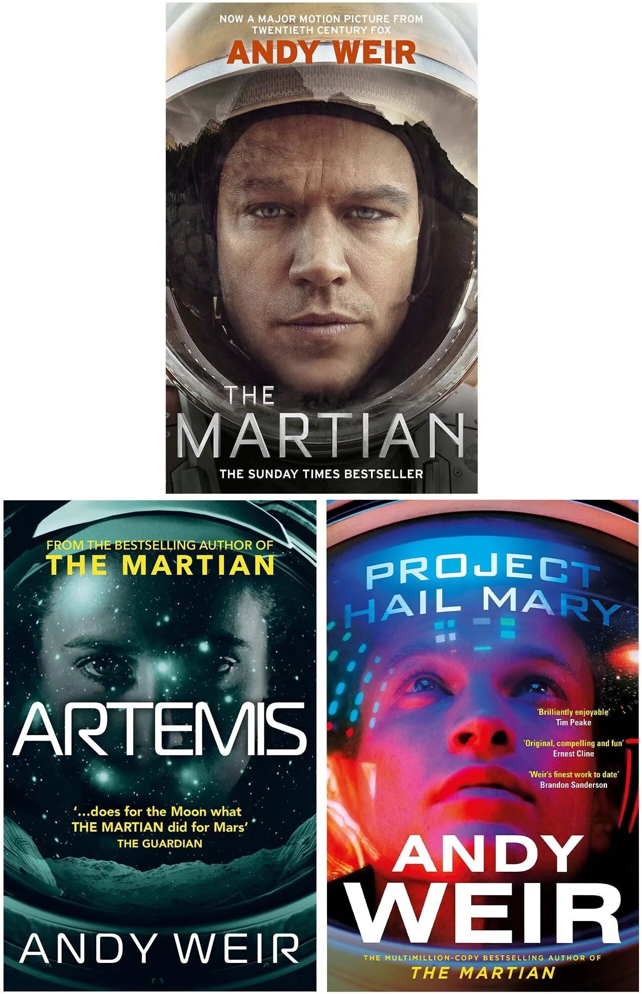 Andy Weir 3 Books Collection Set - Fiction - Paperback Penguin