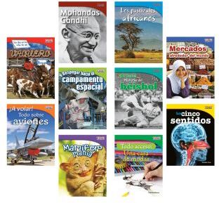 TIME FOR KIDS Informational Text Grade 3 Spanish Set 1 10 Book Set by Really Good Stuff LLC