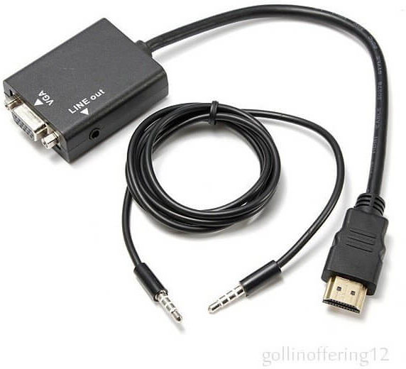 tiendatec CABLE CONVERSOR HDMI A VGA+SONIDO - COMPATIBLE RASPBERRY PI