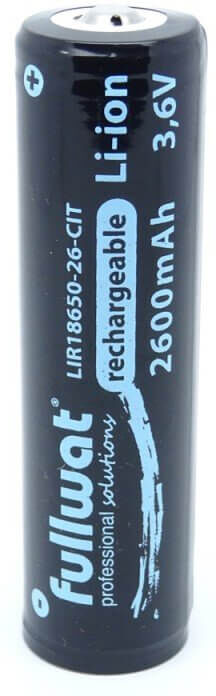 FULLWAT BATERIA LITIO-ION 18650 3,6V 2600MAH