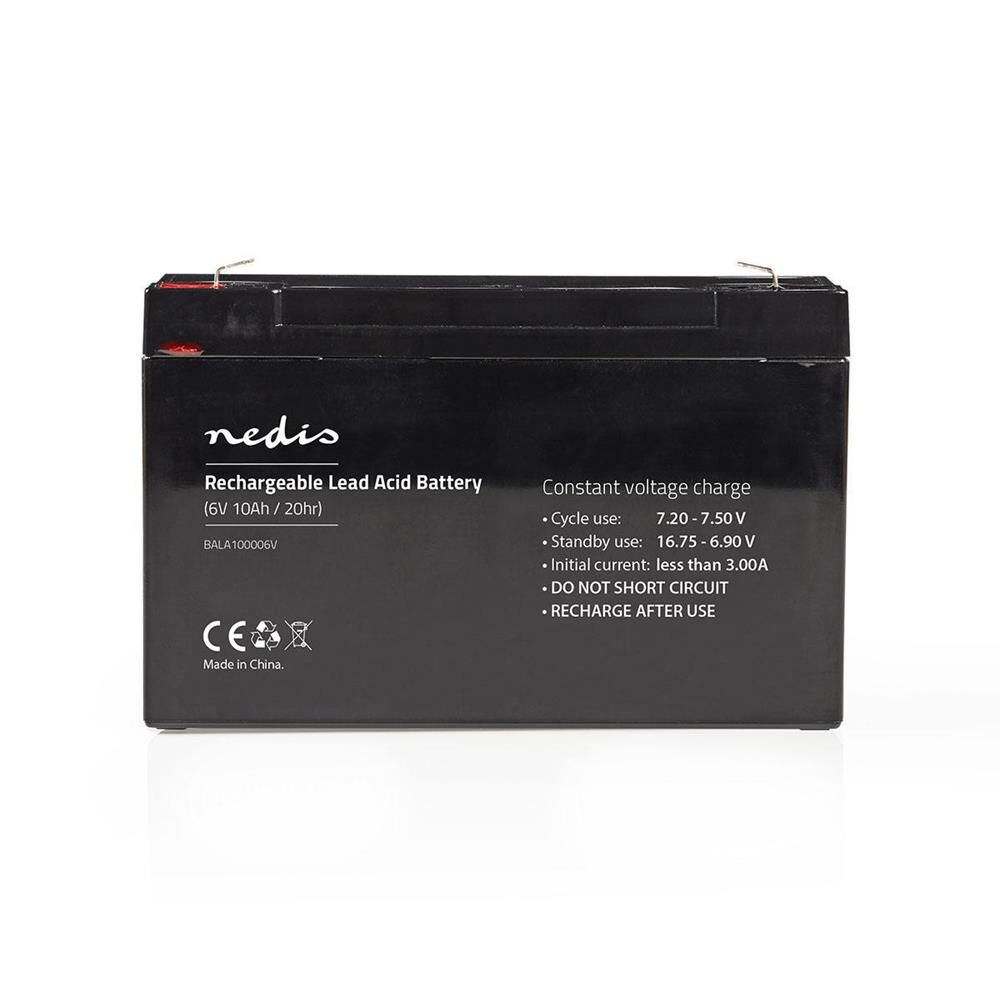 Nedis Bateria de Chumbo Acido 6v 10000mah Recarregavel