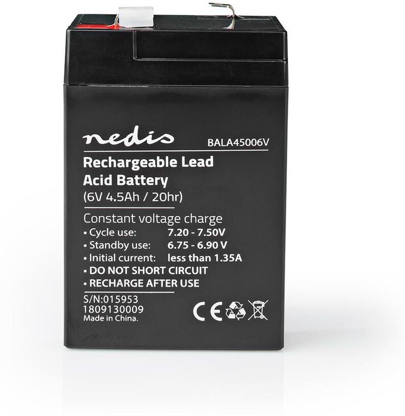 Nedis Bateria de Chumbo Acido 6v 4500mah Recarregavel