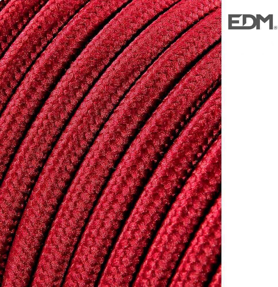 EDM Cabo Trançado 2x0,75mm C08 Bordô 5mts