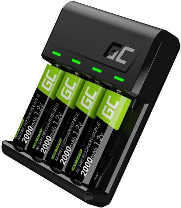 Green Cell Carregador Gc Vitalcarregador + 4x  AA 2000mah Ni.