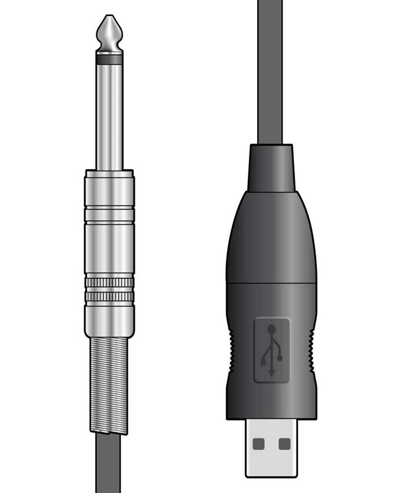 Chord Cabo Jack 6.3 Mono Para Usb Tipo A 3m