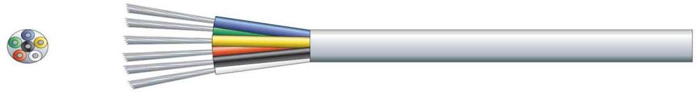 Mercury Cabo Alarme/Sinal 7 X 0.2mmø 6 Nucleos Branco 100m