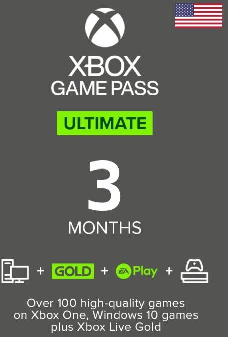 3 Month Xbox Game Pass Ultimate Xbox One / PC (USA)