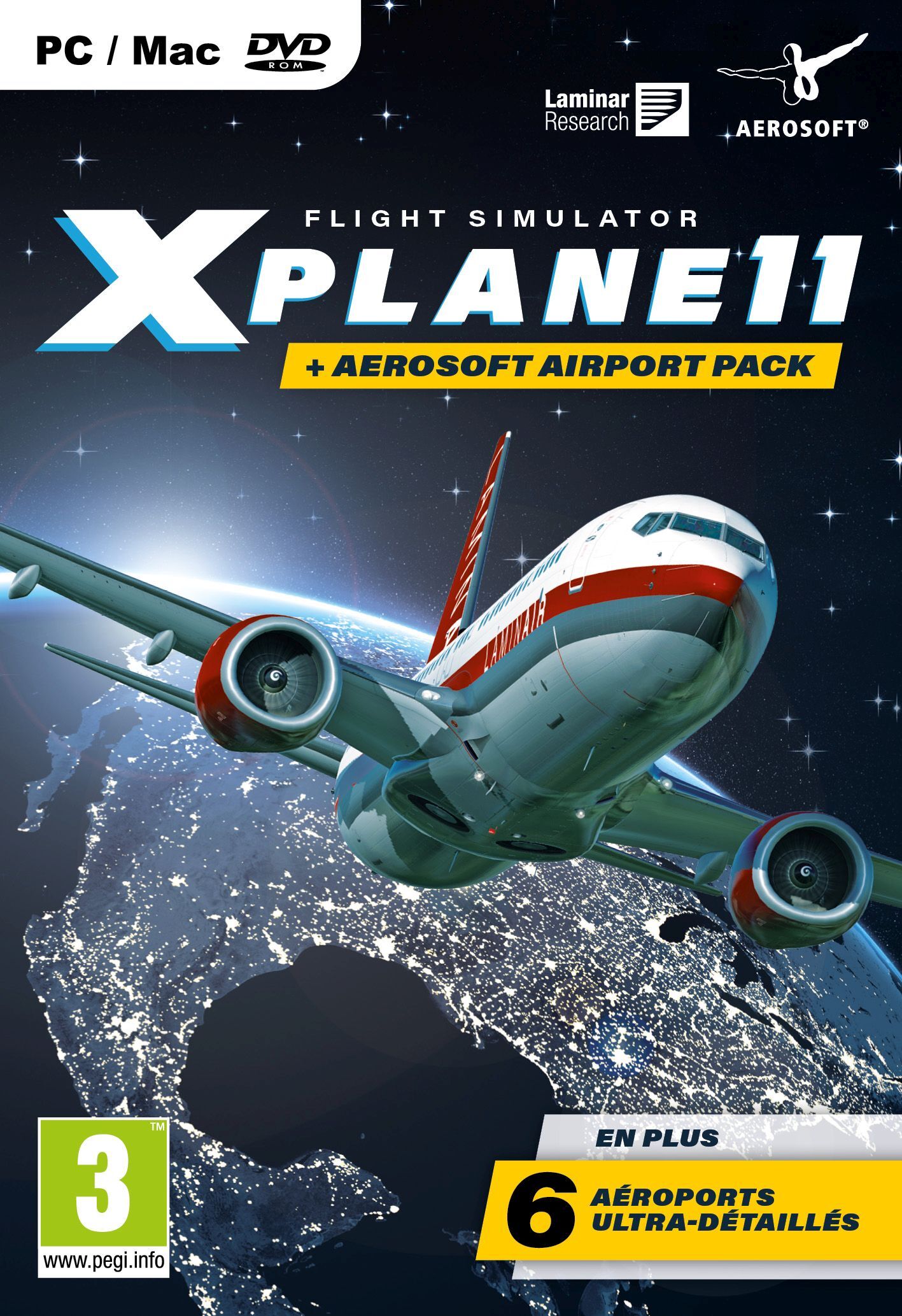 Aerosoft - Flight Simulator X-Plane 11 inkl. Aerosoft Airport Pack [DVD] [PC/Mac] (F)