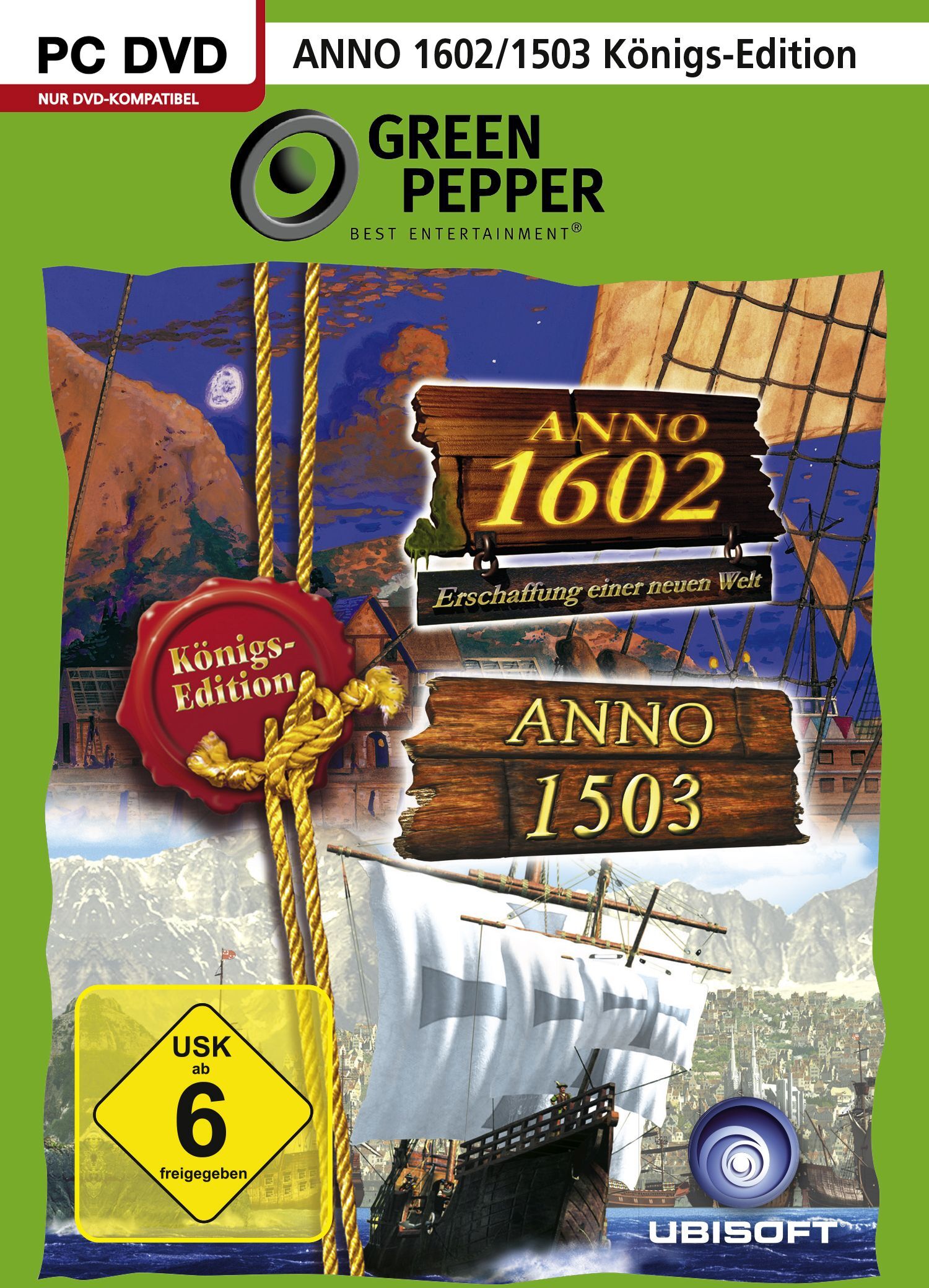 Ubisoft - Green Pepper: Anno 1503 + Anno 1602 Königsedition [DVD] [PC] (D)