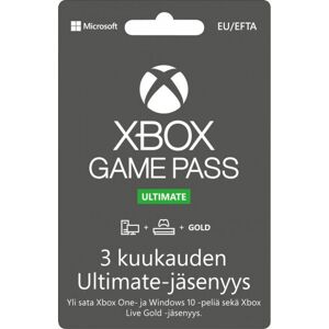 Microsoft Xbox Game Pass Ultimate 3 måneders medlemskab, aktivationskort
