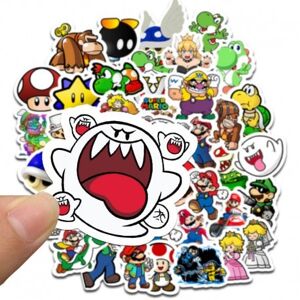 ExpressVaruhuset 50-PAKKER Nintendo Super Mario vandtætte klistermærker