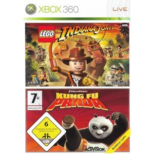 Microsoft Lego Indiana Jones + Kung Fu Panda Xbox 360 Bundle Copy (Brugt)