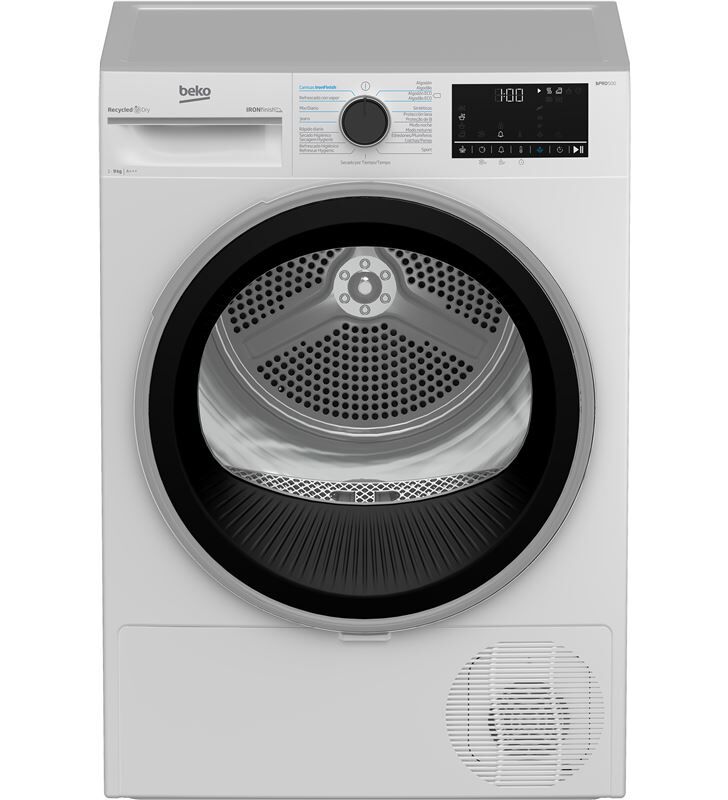 Beko b5t43243 secadora carga frontal 9kg clase a+++ libre instalacion display digital ironfinish steam refreshment