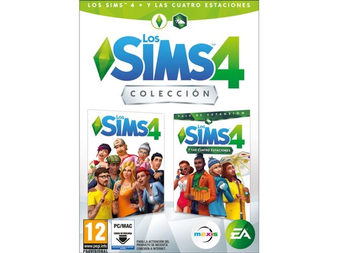NAMCO Juego PC Los Sims 4 + Los Sims 4 y Las Cuatro Estaciones (Simulación - M12 - ES)