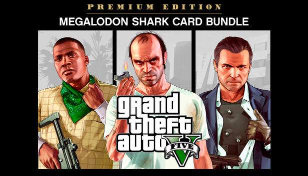 Rockstar Games Grand Theft Auto V: Premium Edition & Megalodon Shark Card Bundle (Xbox One & Xbox Series X S) Europe