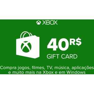 Microsoft Carte cadeau Xbox Live 40 BRL