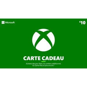 Microsoft Carte cadeau Xbox 10€