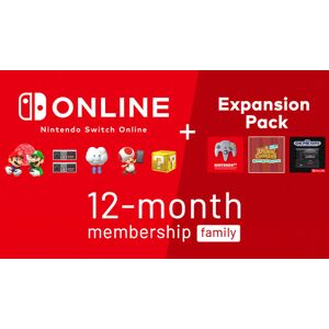 Abonnement Nintendo Switch Online + Pack additionnel 12 mois (Famille)