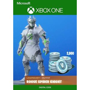 Fortnite: Legendary Rogue Spider Knight Outfit + 2000 V-Bucks Bundle Xbox One - Publicité