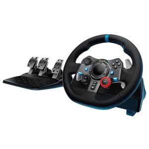 NVYAZJ PC Racing Wheel, équipement de jeu E-sport avec 3 pédales Car Sim 270/900 degrés compatible avec PS3/4/PC Force Feedback Slip Resistance Design, accessoires de jeu électronique - Publicité