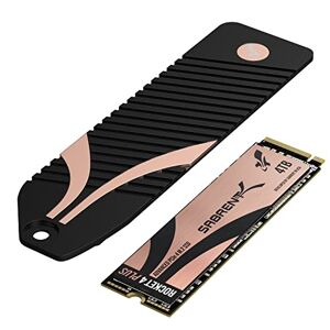 SABRENT –SSD Interne Super performant 4TB Rocket 4 Plus NVMe 4.0 Gen4 PCIe M.2 + Dissipateur Thermique M.2 NVMe PS5 -Combo (SB-RKT4P-PSHS-4TB) - Publicité