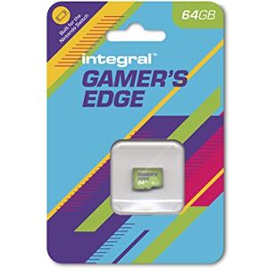 Integral 64GB Gamer's Edge Carte Micro SD pour la Nintendo Switch Chargez et sauvegardez des Jeux Rapidement stockez des Jeux DLC et sauvegardez des données conçu pour la Nintendo Switch - Publicité