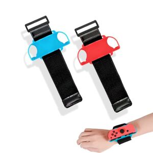 JINJUMEI 2 Pièces Bracelets pour Nintendo Switch Just Dance 2022 2021 2020 2019, Sangle Élastiques Réglables pour Manette JoyCon Poignet pour Just Dance pour Adultes Enfants - Publicité