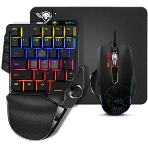 Spirit Of Gamer Convertisseur Xpert G900 Pack 3 en 1 RGB Clavier + Souris + Tapis de Souris pour Consoles PS4, Xbox One, Switch et PC Clavier Opto Mécanique Single Hand Switch Red Souris 3200 DPI - Publicité