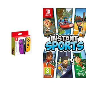 Nintendo Joy-Con Gauche Violet/Orange + Instant Sports - Publicité