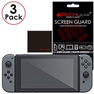 Switch Protection Écran Anti-Reflet Mat [Pack of 3] TECHGEAR Film de Protection Écran Anti Reflet/Mat Compatible avec Nintendo Switch - Publicité