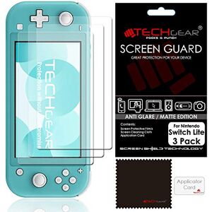 Switch Lite Protection Écran Anti-Reflet Mat [Pack of 3] TECHGEAR Film de Protection Écran Anti Reflet/Mat Compatible avec Nintendo Switch Lite - Publicité