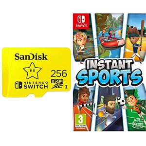 SanDisk Carte Nintendo Switch 256 Go, Carte microSDXC UHS-I + Instant Sports - Publicité