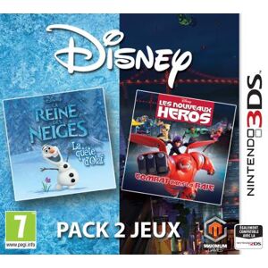 JUST FOR GAMES Disney Pack 2 Jeux : La Reine des Neiges : La Quête d'Olaf et Les Nouveaux Héros : Combat dans la Baie 3DS - Publicité