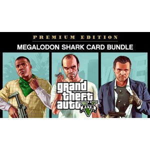 Rockstar Games GRAND THEFT AUTO V: PREMIUM EDITION & Megalodon Shark Card Bundle