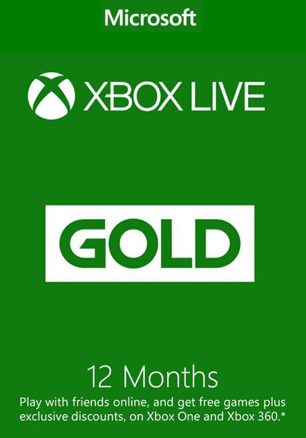 12 mois d'abonnement Xbox Live Gold (Xbox One/360)