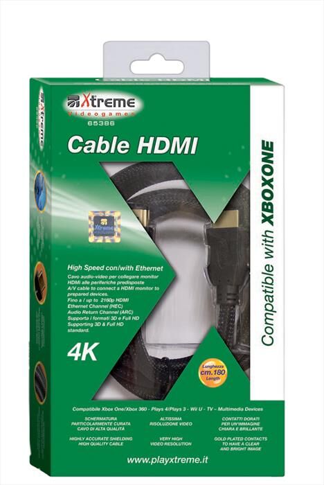 Xtreme 65421 Xbox One Cavo Hdmi 4k