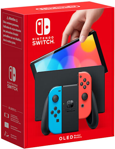 Nintendo Console portatile  Switch (modello Oled) Rosso neon/Blu neon, schermo 7 pollici [10007455]