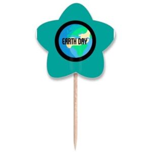 no/no Memorial Anniversary Earth Protect Environment Cure-dents Drapeaux Étoiles Lable Cupcake Picks