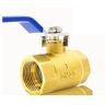 FBHappiness Brass Ball Valve with Full Bore, 1/2" 3/4" 1" 2" Brass Ball Valve with Internal Thread, Full Connection Ball Valve for Water, Oil and Steam, Ball Valve Water Switch (Size : DN20 3/4")