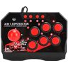 Xinde Universele Arcade Fightstick, USB PC Straatvechter, Bekabelde Arcade Joystick Accessoires voor Arcade Spellen 1 Bolvormige Metalen Joystick & 6 Ronde Bedieningsknoppen voor PS4 PS3 Xbox One