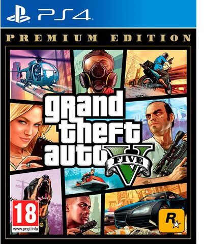 Playstation Game PS4 Grand Theft Auto 5 (GTA V) - Premium Edition  - 29.99