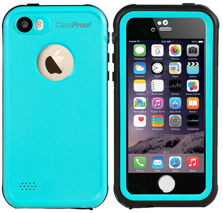 CaseProof waterproof waterdicht hoesje blauw iPhone 5 5s SE 2016 - Turquoise